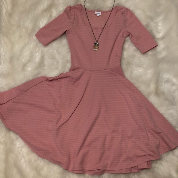 LuLaRoe Dresses & Skirts - Lularoe Solid Bubblegum Pink Nicole Dress